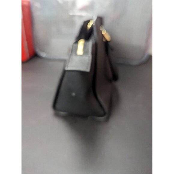 Michael Kors 30S3GLMS2L Selma Medium Top Zip Satchel Selma Black Handbag 13in - Picture 14 of 14